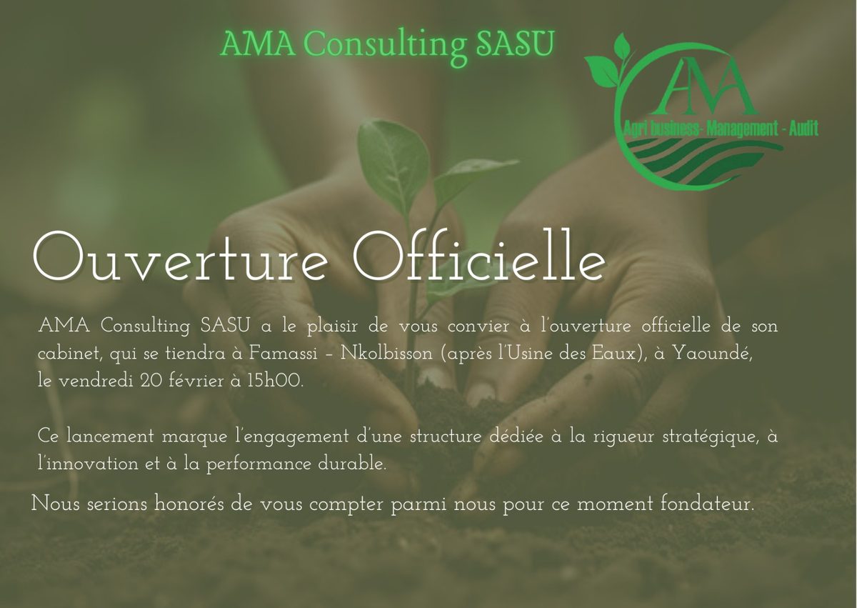 AMA Consulting SASU — Cabinet à Yaoundé